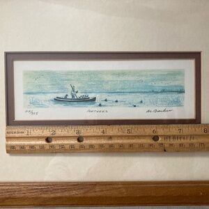 Al Barker Signed Lithograph "Partners"